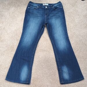 lei Women's Dark Blue Flare Jeans